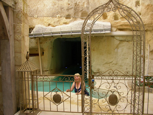 Gates to the pool area
