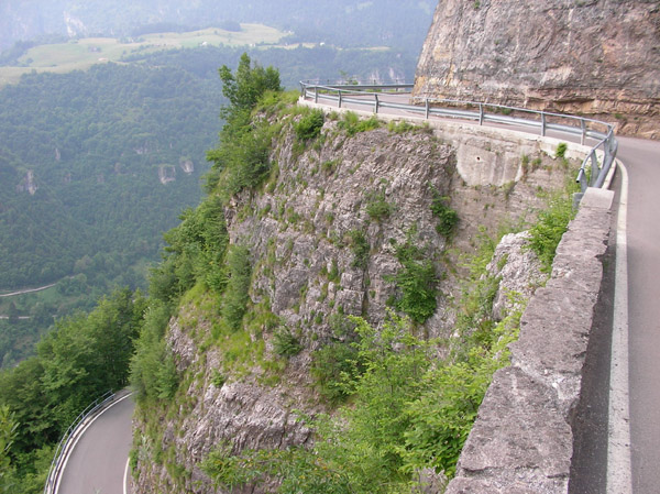 The winding mountain passes
