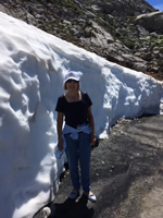 Northern Spain trip - 17th June- 4th July 2018 - Snow at Fuente De  people were skiing further up the mountain! 