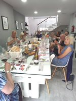 Northern Spain trip - 17th June- 4th July 2018 - Toro: from the other end of the lunch table at Nicola#s shop 