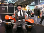 NEC 2011 - Smiling mobster, or is it 'Arthur Daley' trusty used car salesman ? (Photo by: Terry Borton)